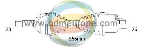 ODM-MULTIPARTS 18122170 Сальник полуоси для KIA SORENTO 1 (JC) (Киа Соренто)