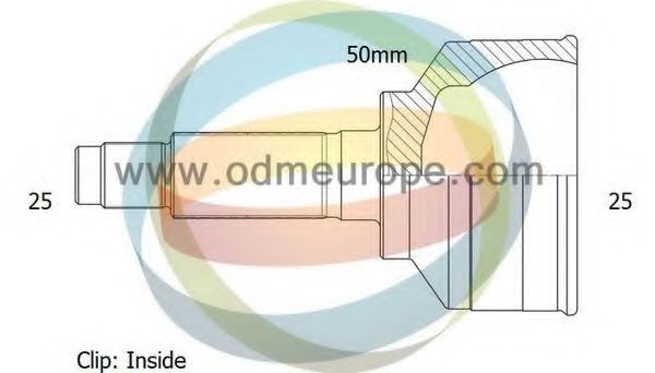 ODM-MULTIPARTS 12-080603 Шарнирный комплект, приводной вал для KIA JOICE 2.0