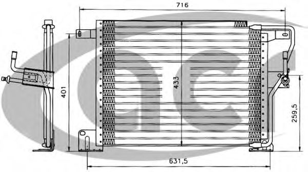 ACR 300064 Радиатор кондиционера для JEEP GRAND CHEROKEE (ZJ) 5.2 4x4 (Z)