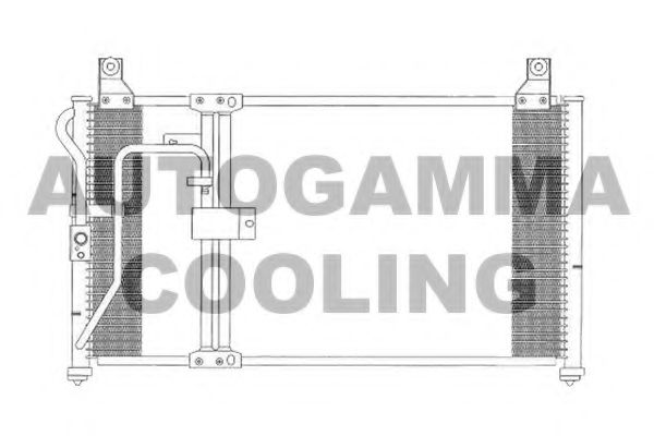 AUTOGAMMA 105352 Радиатор кондиционера для KIA CLARUS (Киа Кларус)
