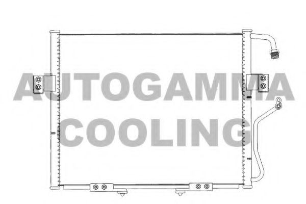 AUTOGAMMA 105717 Радиатор кондиционера для KIA SPORTAGE (K00) 2.0