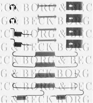 BORG & BECK BBK6055 Скобы тормозных колодок для KIA RIO (Киа Рио)