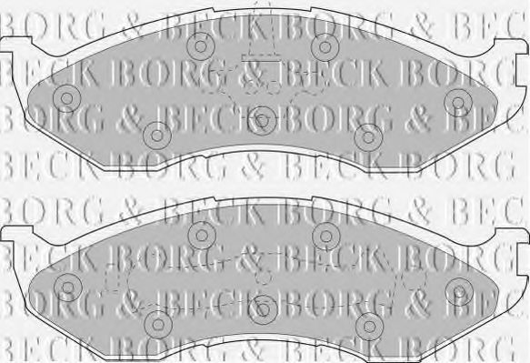 BORG & BECK BBP1794 Тормозные колодки для KIA CARNIVAL (Киа Карнивал)