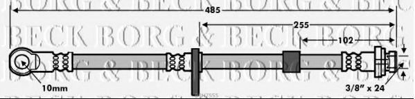 BORG & BECK BBH7555 Тормозной шланг для JEEP COMPASS (Джип Компасс)