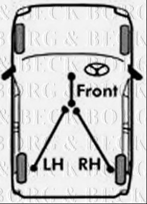 BORG & BECK BKB3168 Трос ручного тормоза для FORD RANGER (Форд Рангер)