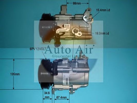 AUTO AIR GLOUCESTER 144853 Компрессор кондиционера для JEEP LIBERTY (Джип Либерт)