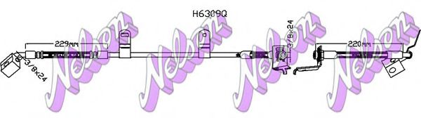 BROVEX-NELSON H6309Q Тормозной шланг для JEEP GRAND CHEROKEE 2 (WJ, WG) (Джип Гранд чероkее)