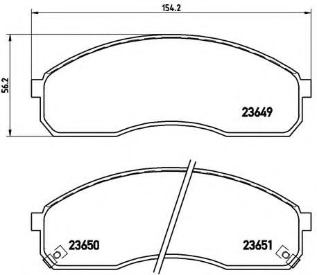 BREMBO P30012 Тормозные колодки для KIA PREGIO (Киа Прегио)