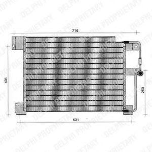 DELPHI TSP0225243 Радиатор кондиционера для JEEP GRAND CHEROKEE (ZJ) 5.2 4x4 (Z)